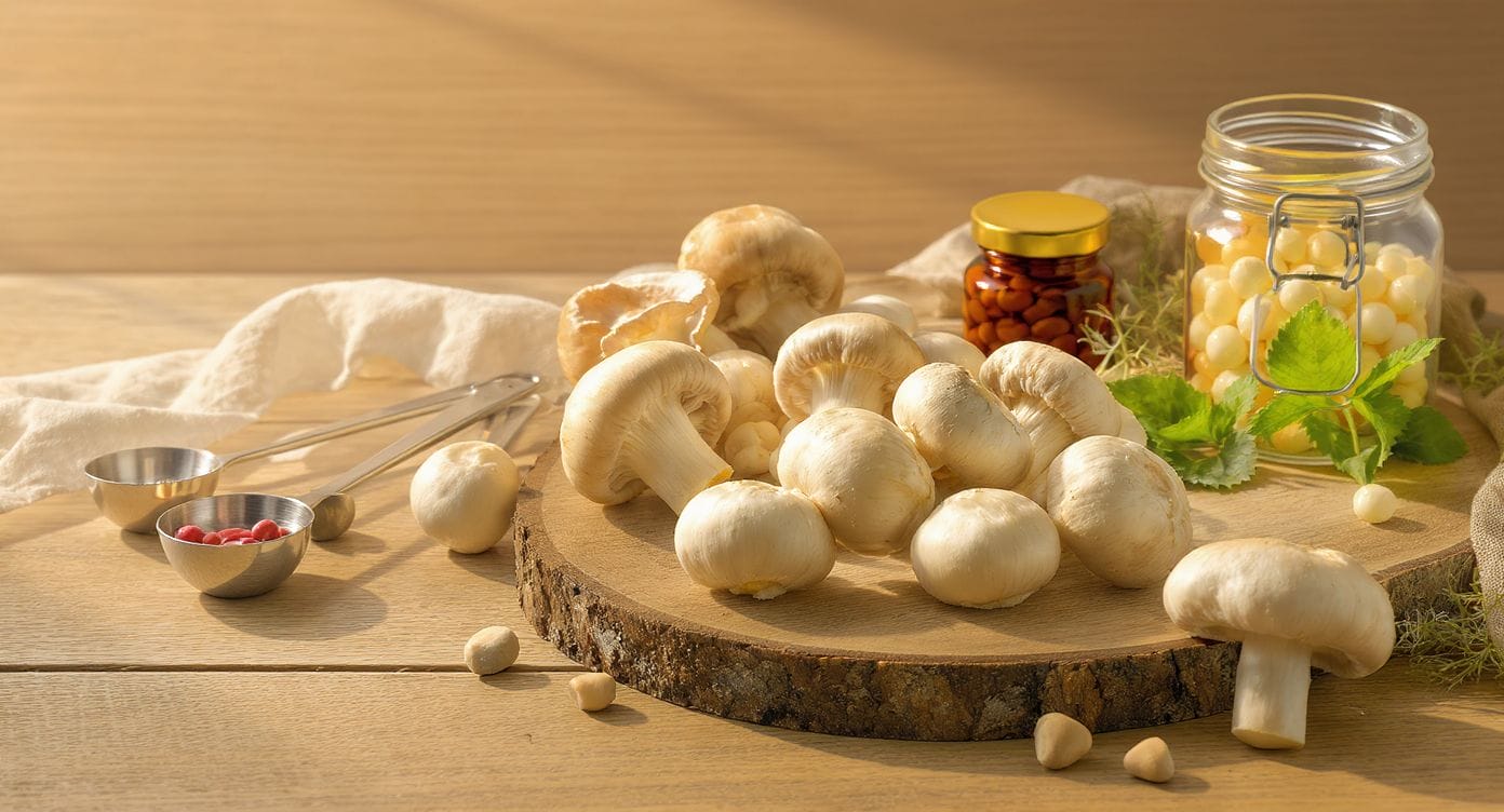 Champignons adaptogènes variés avec dosages recommandés pour débutants